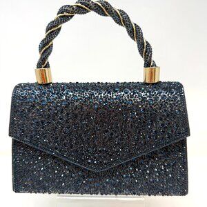 💖💖NEW ARRIVAL!  Pave Crystal Kelly Bag Navy